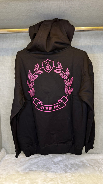Burberry Black Oak Leaf Crest Hoodie