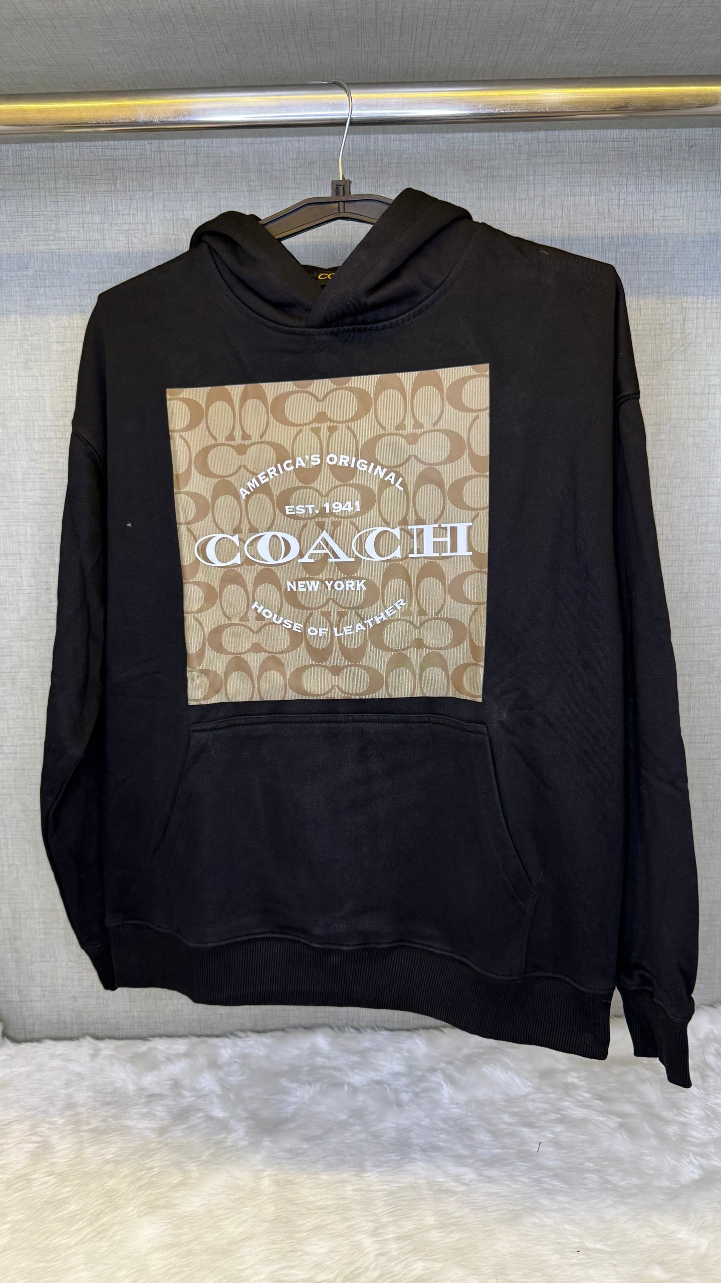 Coach Black Signature Hoodie