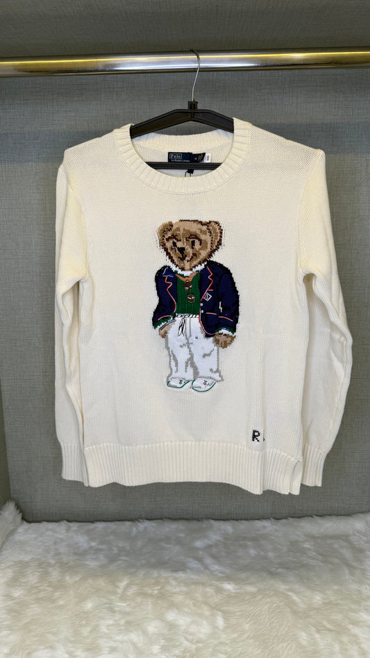 POLO RALPH LAUREN Women's Polo Bear Rib Knit Sweater