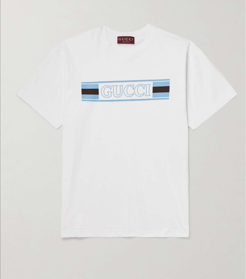 Gucci PRINTED COTTON JERSEY T-SHIRT