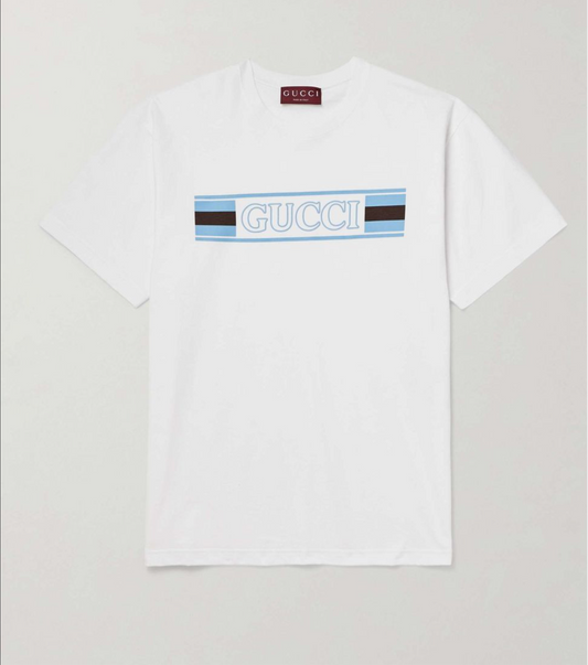 Gucci PRINTED COTTON JERSEY T-SHIRT