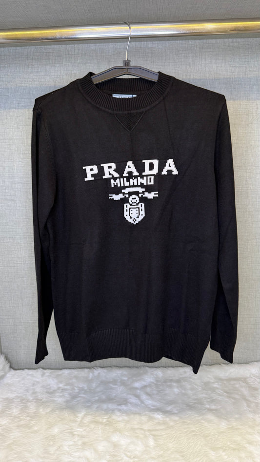 PRADA wool and cashmere sweater with logo