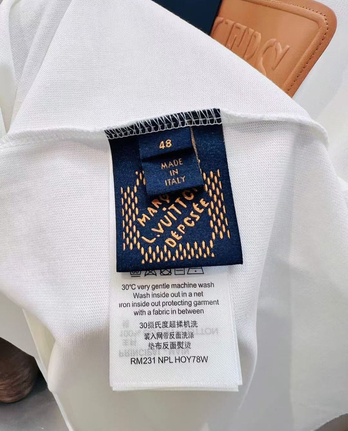 Louis Vuitton VVN Patch Short-Sleeved Cotton Crewneck