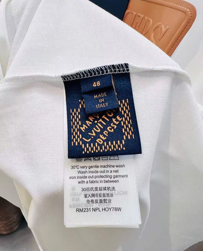 Louis Vuitton VVN Patch Short-Sleeved Cotton Crewneck
