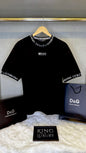 D&G black tee with logo