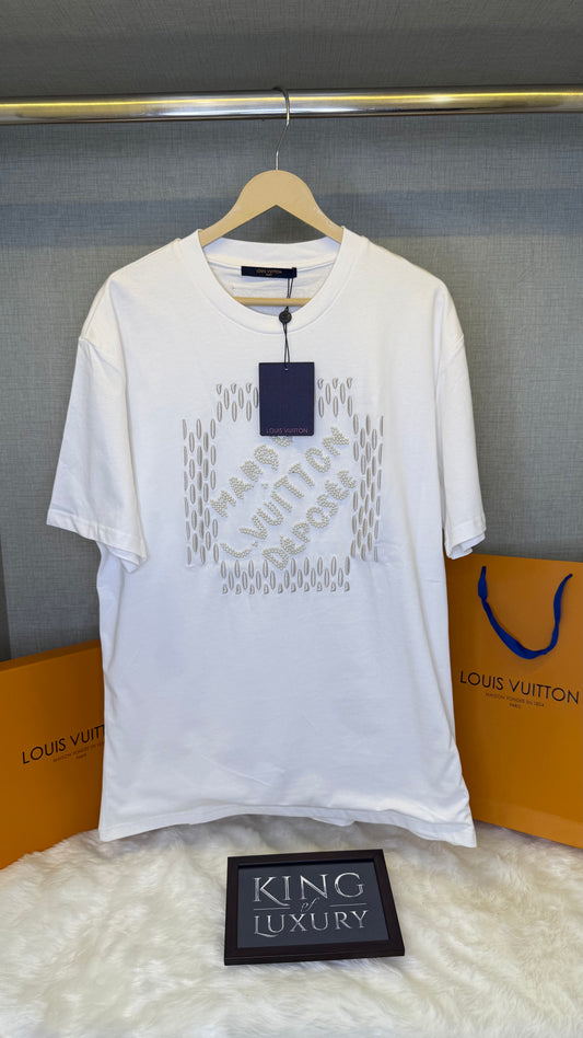 Embroidered Signature Cotton T-shirt