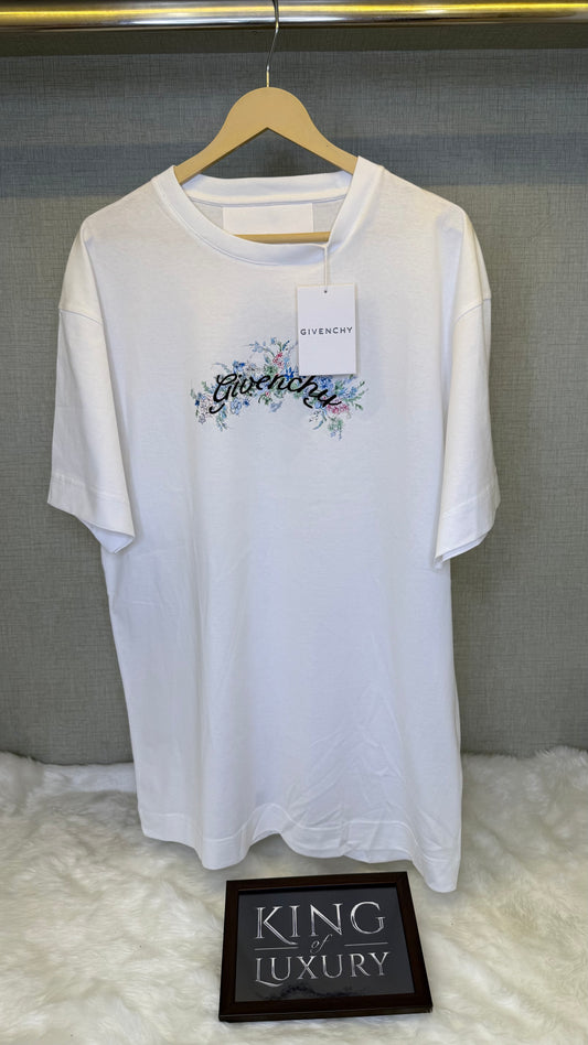 Logo embroidered cotton T-shirt